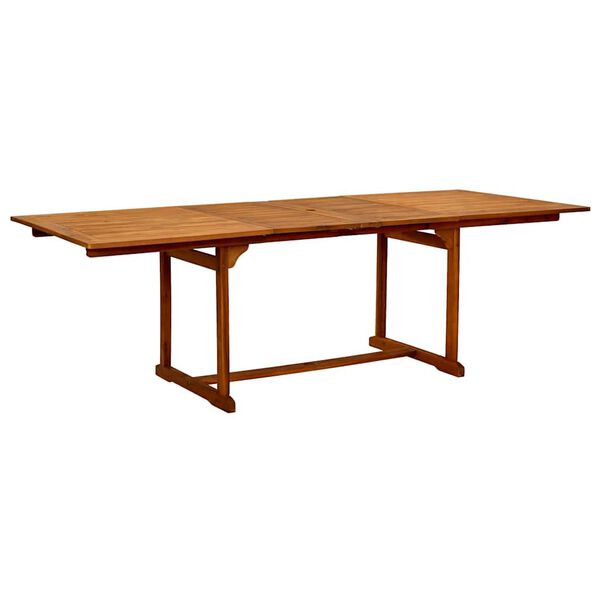 vidaXL 7 Piece Garden Dining Set Solid Wood Acacia and Textilene