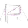vidaXL Projection Screen with Stands 100 Inch 16:9