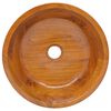 vidaXL Basin Solid Teak Wood &Phi;40x10 cm