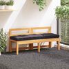 vidaXL Pallet Floor Cushion Cotton 120x40x7 cm Anthracite