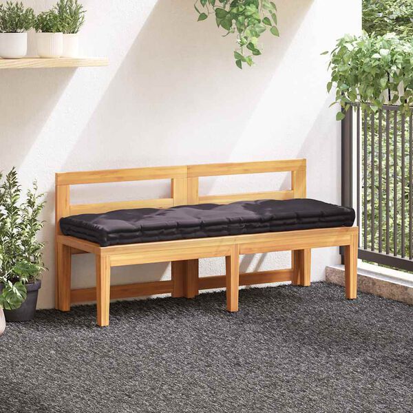 vidaXL Pallet Floor Cushion Cotton 120x40x7 cm Anthracite