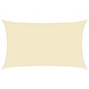 vidaXL Sunshade Sail 160 g/m&sup2; Cream 5x8 m HDPE