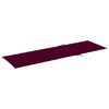 vidaXL Double Sun Lounger & Wine Red Cushions Impregnated Pinewood