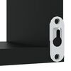 vidaXL Wall Corner Shelf Black 40x40x50 cm Engineered Wood