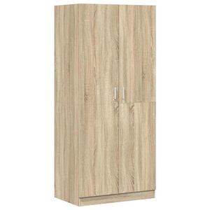 vidaXL Wardrobe Sonoma Oak 80x52x180 cm Engineered Wood