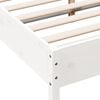 vidaXL Bed Frame without Mattress White 120x200 cm Solid Wood Pine