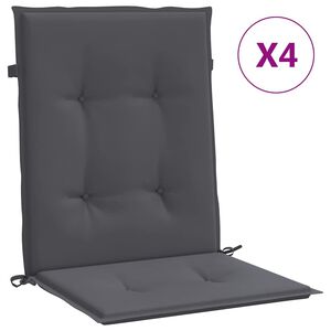 vidaXL Garden chair cushions Anthracite 100 x 50 x 3 cm