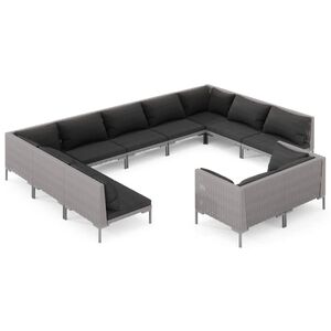 vidaXL Garden Lounge Set | Dark Grey