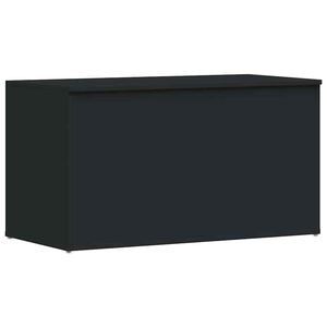 vidaXL Storage Chest | Black | Engineered wood | Rectangular | Modern | Storage