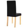 vidaXL Dining Chairs 4 pcs Black Fabric