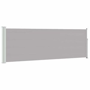vidaXL Patio Retractable Side Awning 100x300 cm Grey