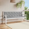 vidaXL Garden Bench Cushion Grey 200x(50+50)x7cm Oxford Fabric