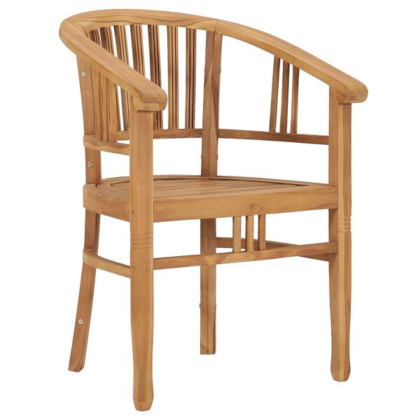 vidaXL 7 Piece Garden Dining Set Solid Teak Wood