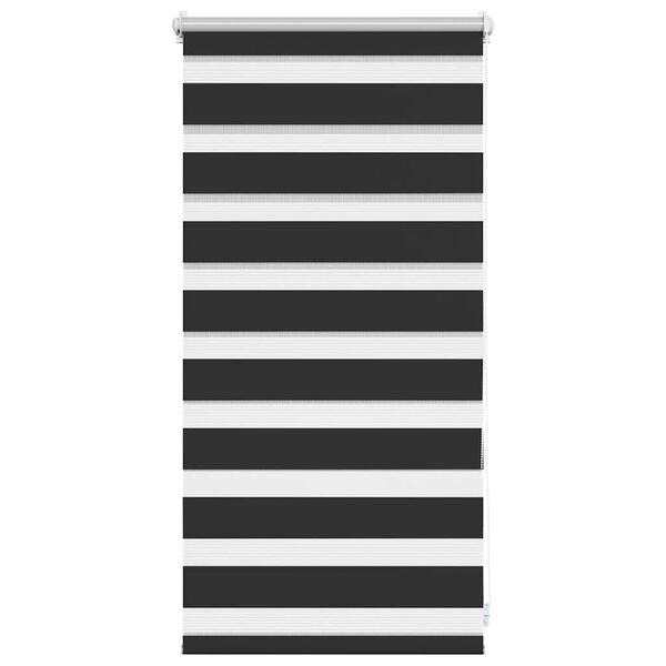 vidaXL Zebra blind 40.9x100 cm Fabric Width 36.7 cm black