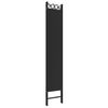 vidaXL 5-Panel Room Divider Black 200x220 cm Fabric