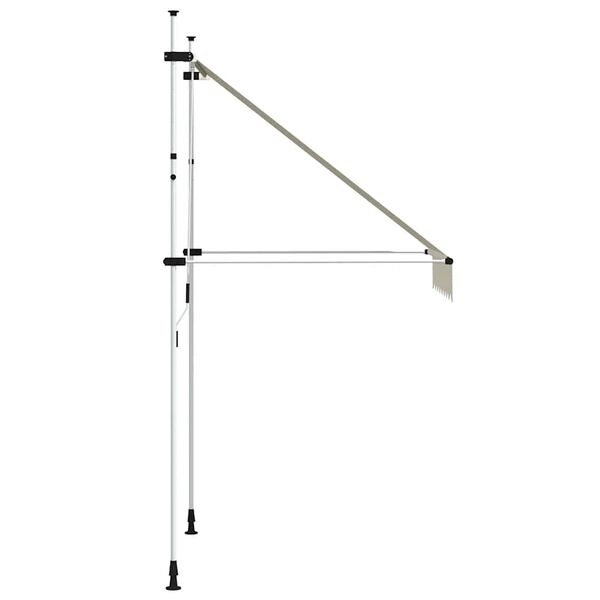 vidaXL Manual Retractable Awning 150 cm Cream