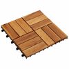 vidaXL Decking Tile 30 pcs Brown 30 x 30 cm Acacia Hardwood