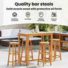 vidaXL Bar Stools 4 pcs Solid Acacia Wood