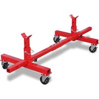 vidaXL Mobile Axle Stand Red