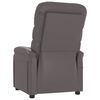 vidaXL Massage Chair Grey Faux Leather