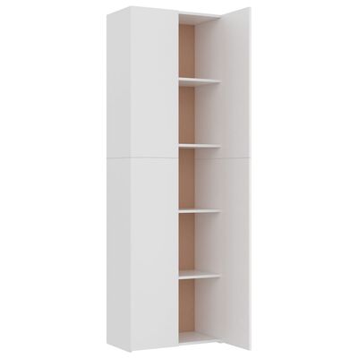 vidaXL Office Cabinet White 60x32x190 cm Engineered Wood