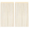 vidaXL String Curtains 2 pcs 140x250 cm Cream