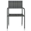 vidaXL 7 Piece Garden Dining Set Grey