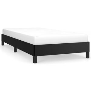 vidaXL Bed Frame without Mattress Black 90x200 cm Faux Leather