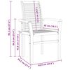 vidaXL Stacking Dining Chairs 4 pcs Solid Teak