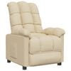 vidaXL Recliner Chair Cream Fabric