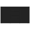 vidaXL Sideboard Black 120x36x69 cm Engineered Wood