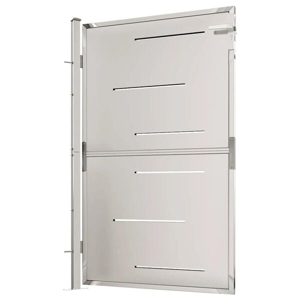 vidaXL Garden Gate 100x145 cm Stainless Steel