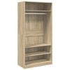 vidaXL Wardrobe Sonoma Oak 100x50x200 cm Engineered Wood