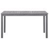 vidaXL Garden Table Grey Wash 140x80x74 cm Solid Acacia Wood