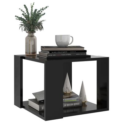 vidaXL Coffee Table Black 40x40x30 cm Engineered Wood