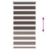 vidaXL Zebra blind 60.9x120 cm Fabric Width 56.7 cm coffee