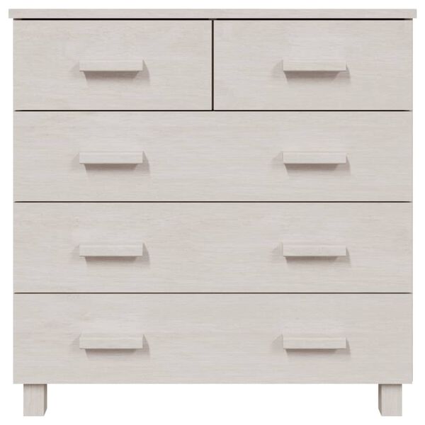 vidaXL Sideboard HAMAR White 79x40x80 cm Solid Wood Pine