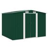vidaXL Garden Storage Shed Green Metal 257x205x178 cm