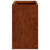 vidaXL Wall Planters 2 pcs Rusty Corten Steel 53x10x17 cm