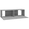 vidaXL Wall TV Cabinets 2 pcs Grey Sonoma 100x30x30 cm Engineered Wood