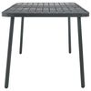 vidaXL Garden Table Dark Grey 180x83x72 cm Steel
