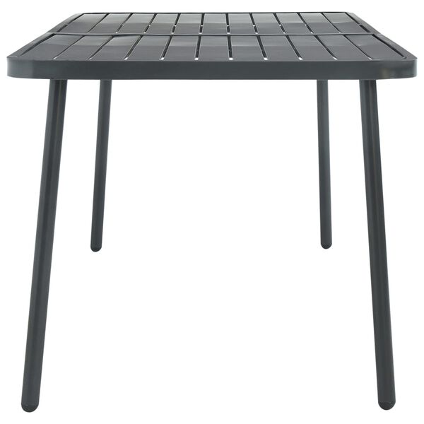 vidaXL Garden Table Dark Grey 180x83x72 cm Steel