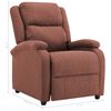 vidaXL Wing Back Recliner Chair Brown Fabric