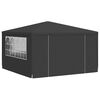 vidaXL Professional Party Tent with Side Walls 4x4 m Anthracite 90 g/m?