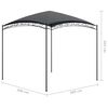 vidaXL Gazebo 3x3x2.65 m Anthracite 180 g/m²