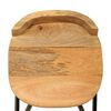 vidaXL Bar Chairs 2 pcs Solid Mango Wood