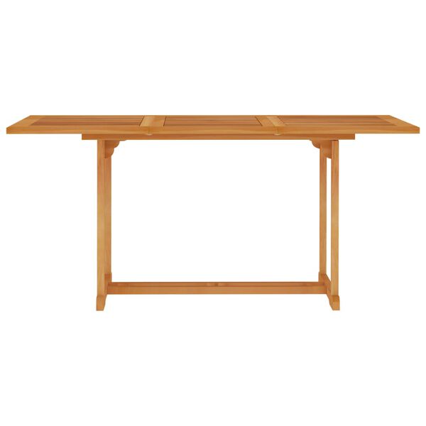 vidaXL Garden Table 150x90x75 cm Solid Teak Wood