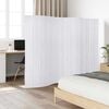 vidaXL Room Divider Bamboo White Width 250 cm Height 165 cm