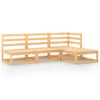 vidaXL 4 Piece Garden Lounge Set Solid Wood Pine