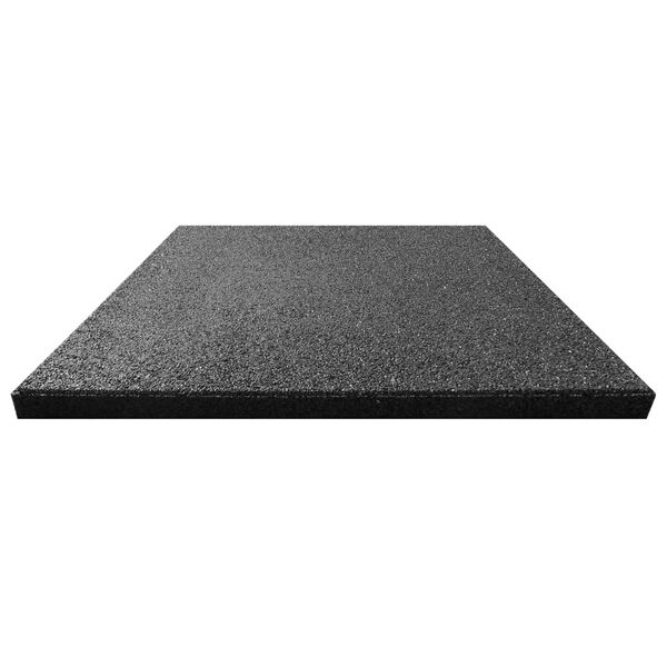 vidaXL Fall Protection Tiles 6 pcs Rubber 50x50x3 cm Black